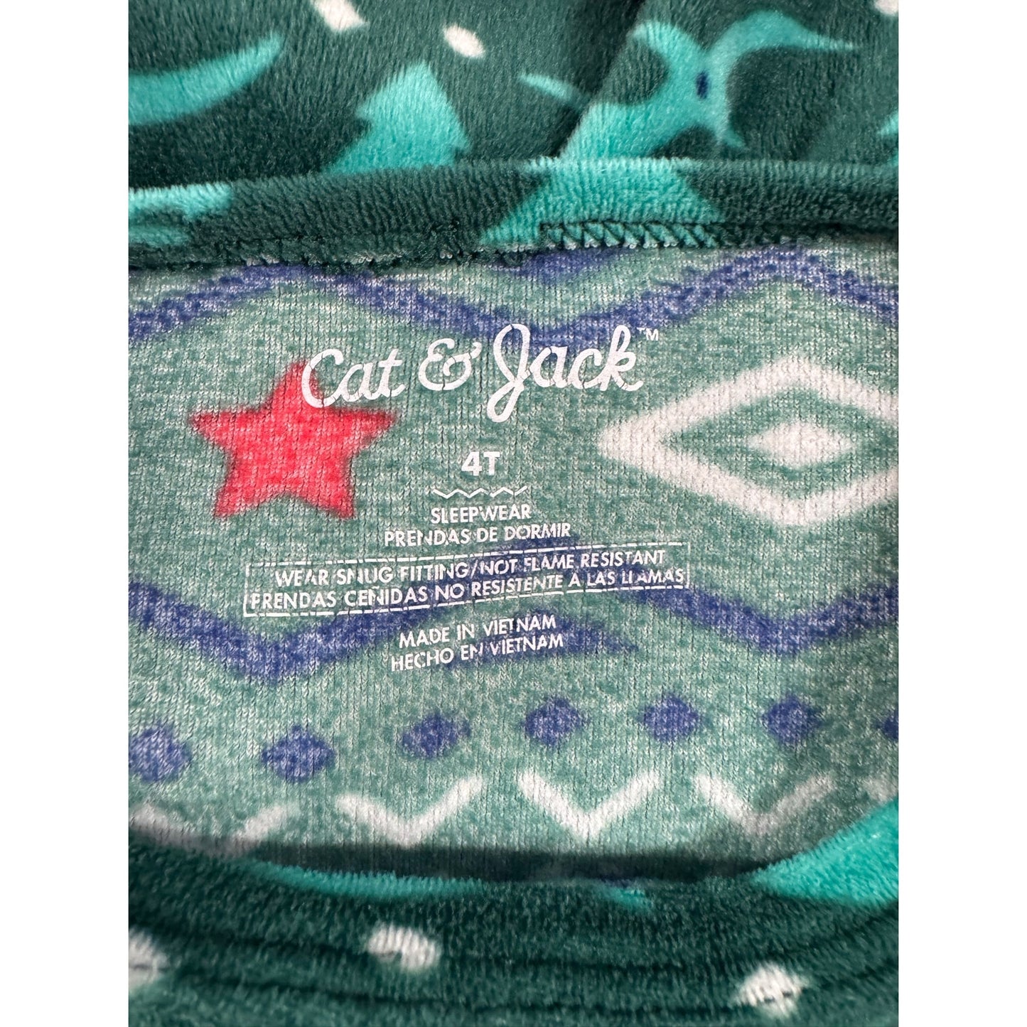 Cat & Jack 2pc Long Sleeve Pajama Set Boy's Size 4t