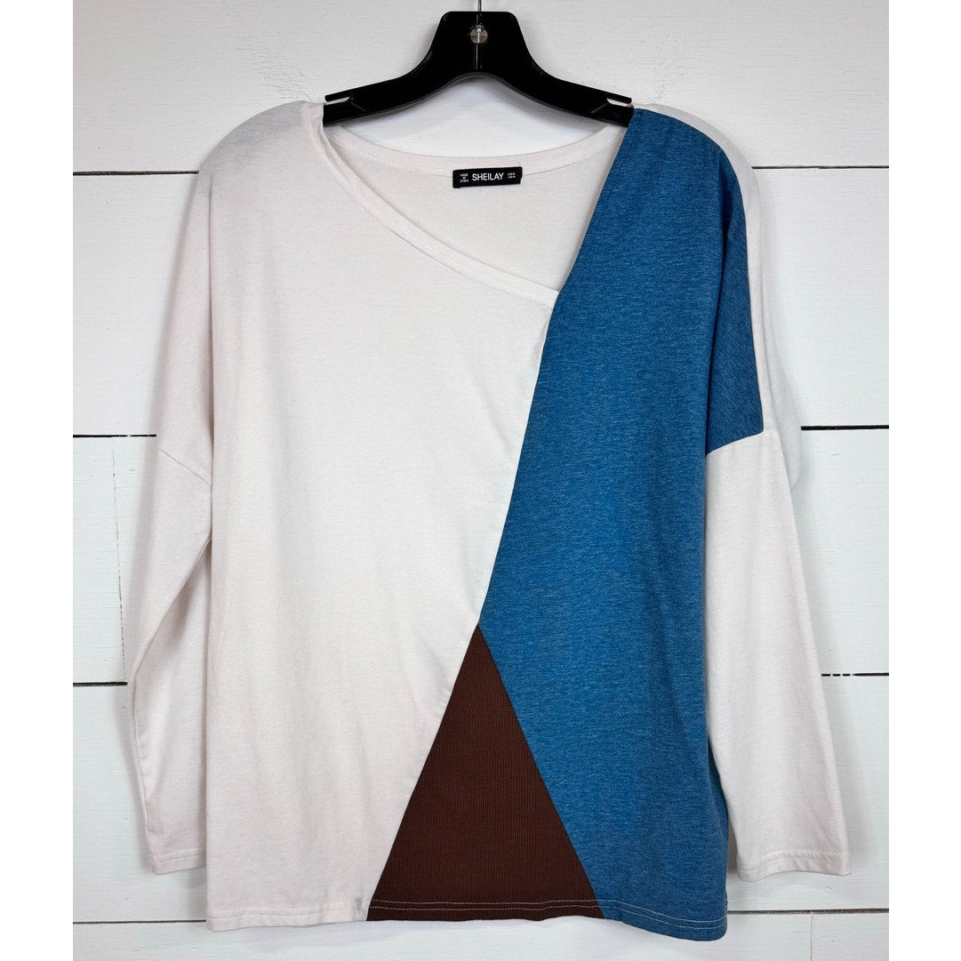 Sheilay Long Sleeve Blouse Women's Size Medium