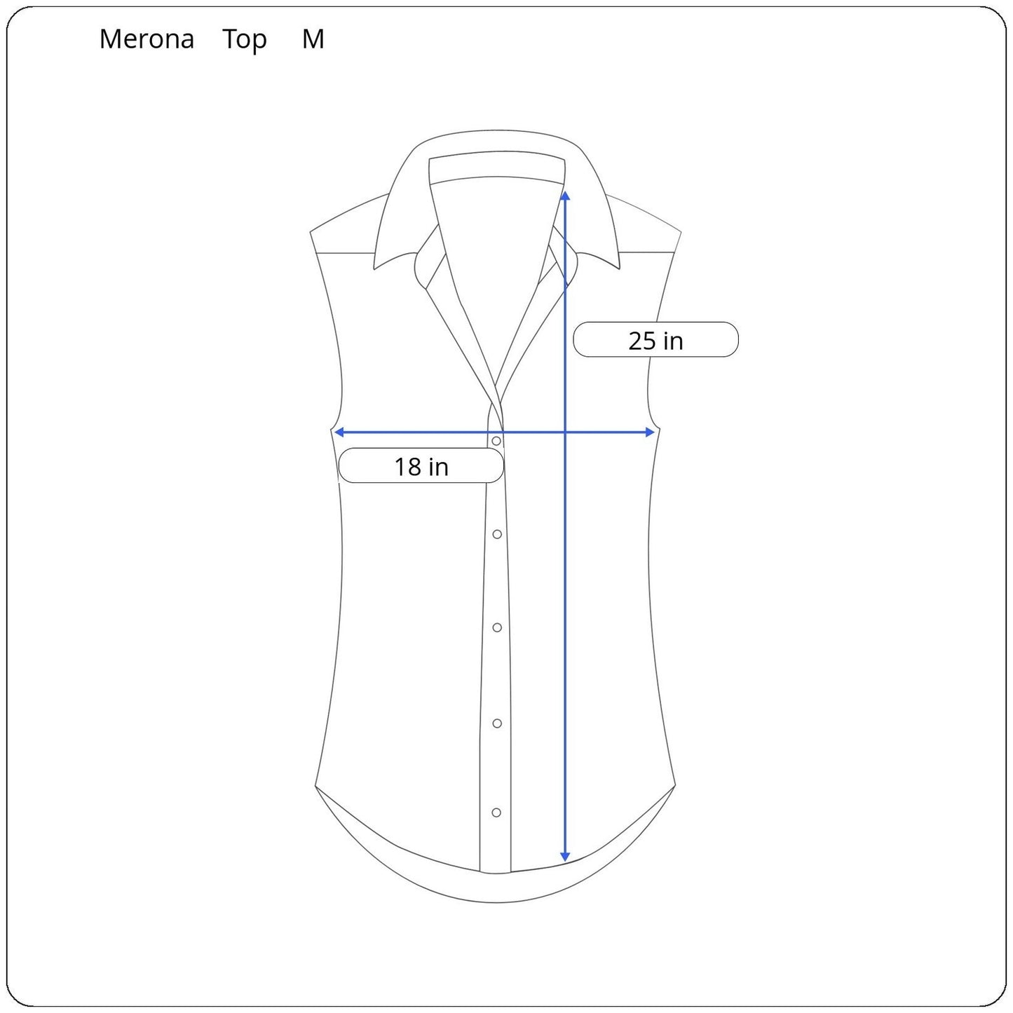 Merona Sleeveless Top Women's Size Medium