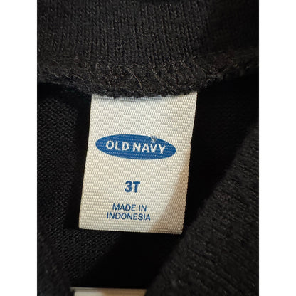 Old Navy Black Long Sleeve Knit Blouse Girl's 3t