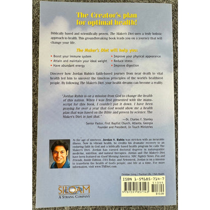 The Maker's Diet by Jordan S. Rubin (Paperback)