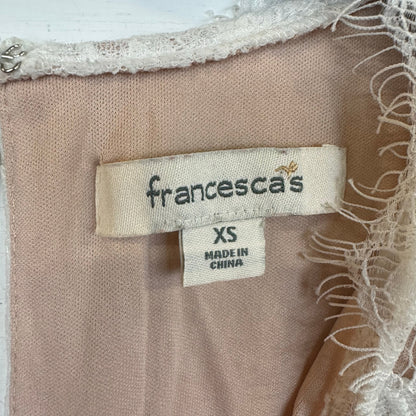 Francesca's White Lace Romper Women's Size XS