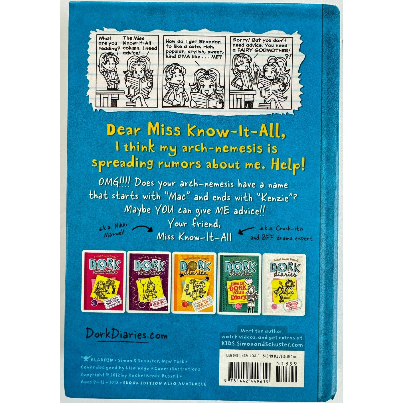 Dork Diaries: Tales from a Not-So-Smart Miss Know-It-All (Hardcover)
