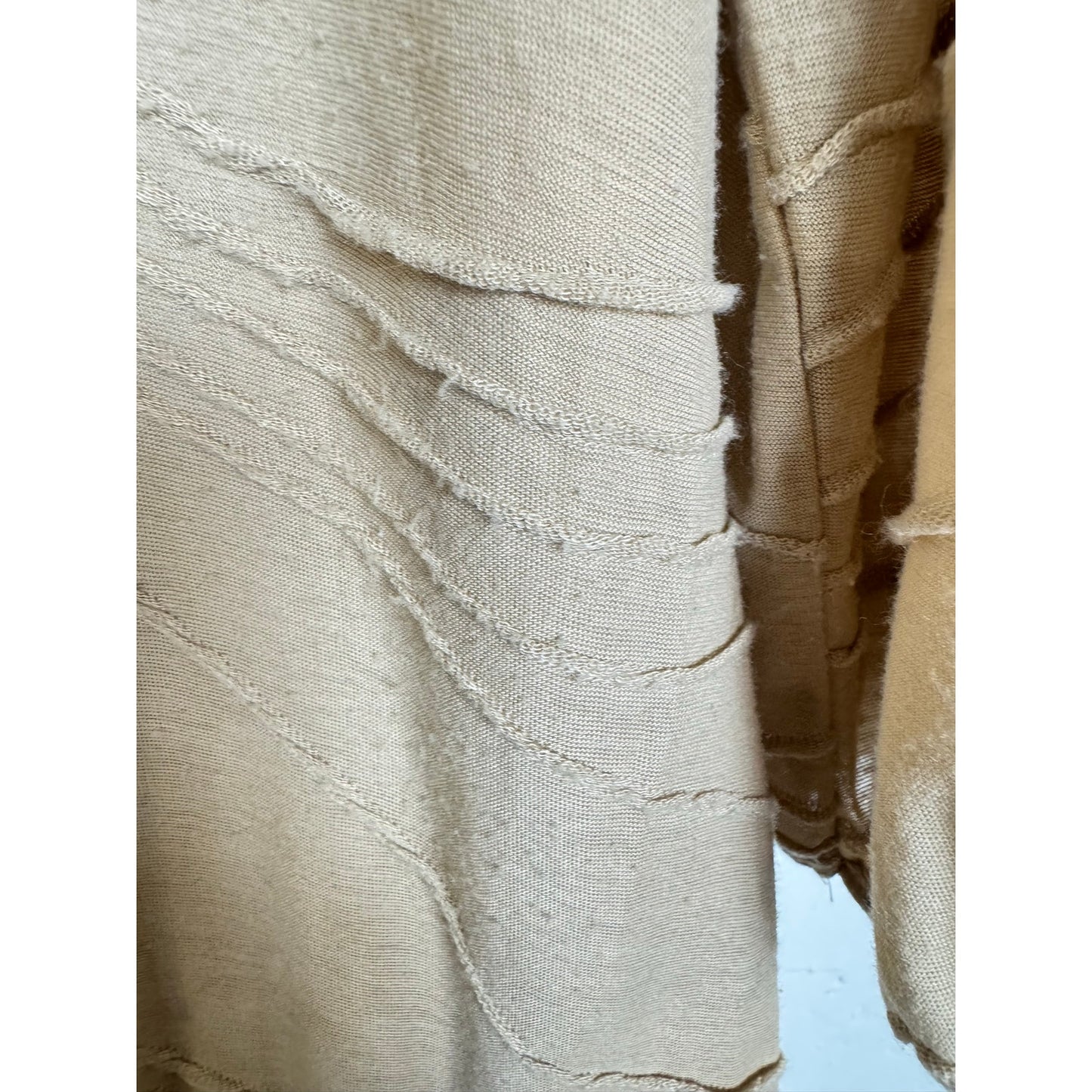New Directions Beige 3/4 Sleeve Blouse Women's Large