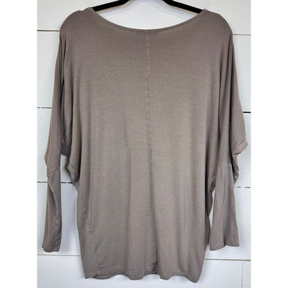Emma's Closet Brown Long Sleeve Blouse Women's Size Medium