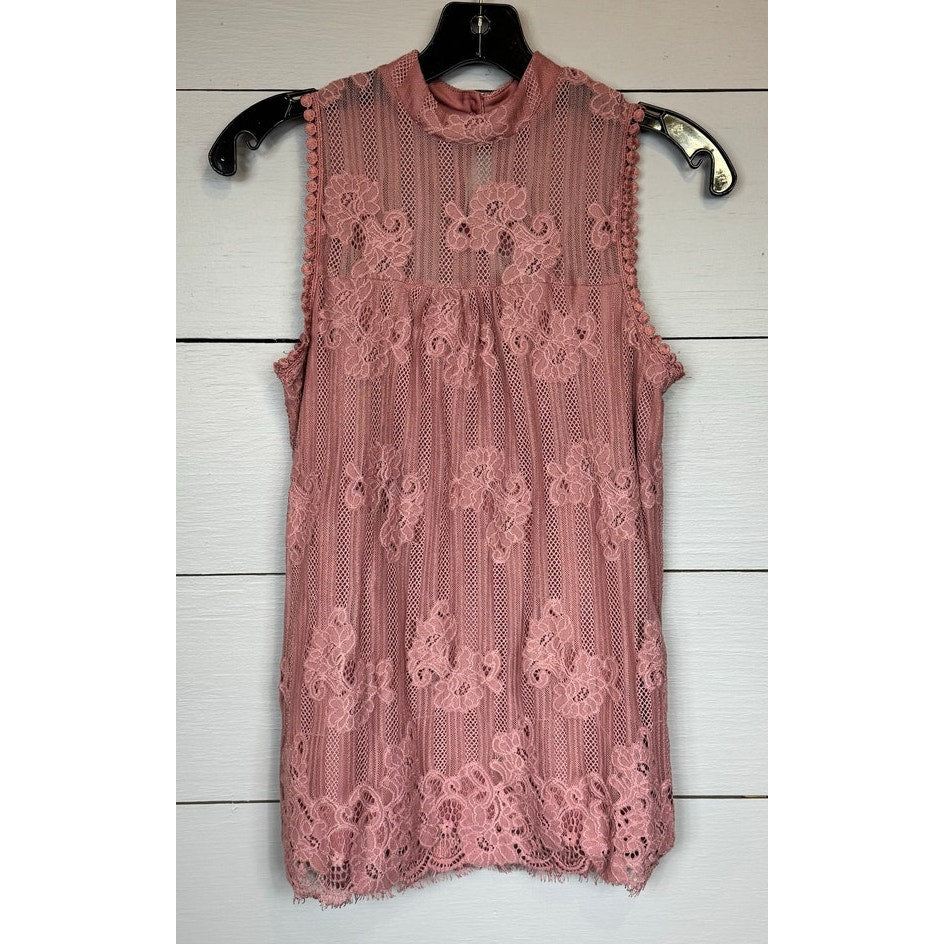 Don't Stop Believing Sleeveless Blouse Women's Size Small