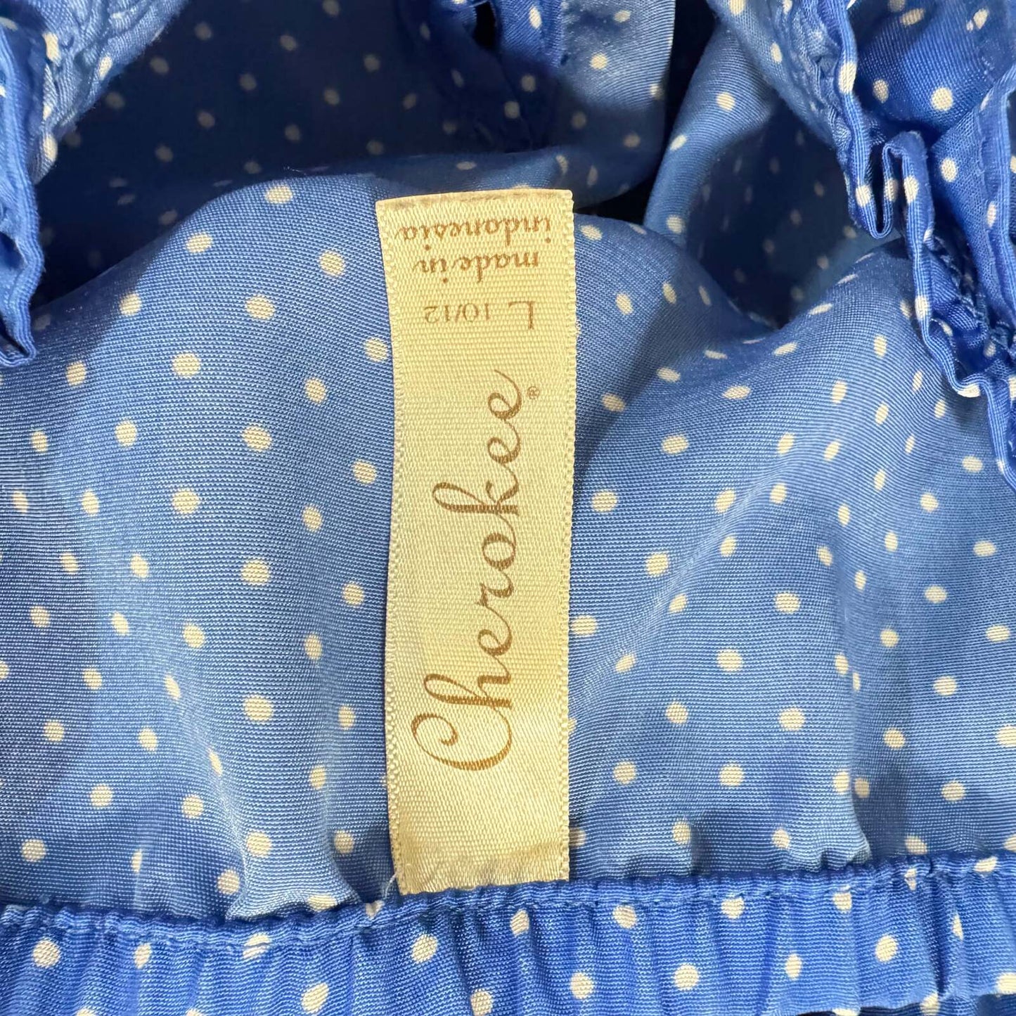 Cherokee Blue Sleeveless Girl's Dress Size Large