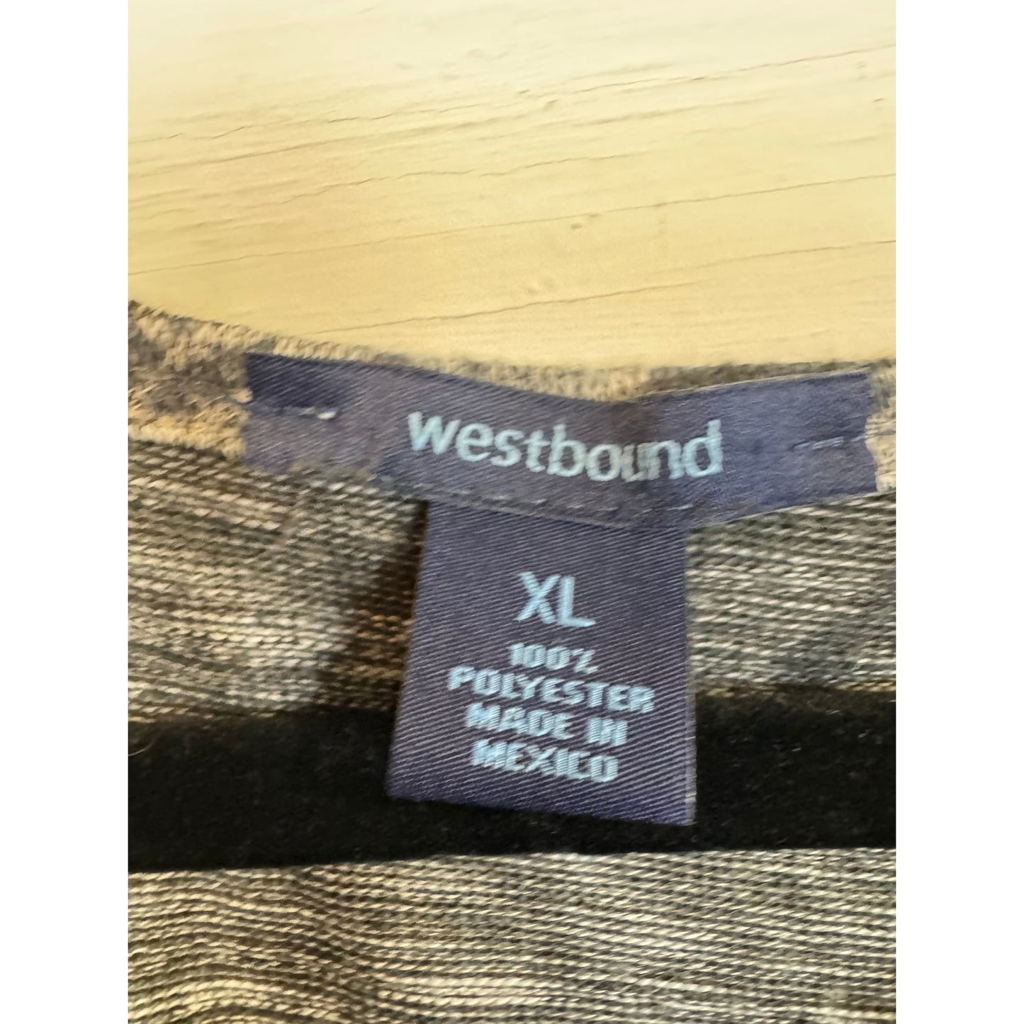 Westbound Gray Knit Blouse Women's Size XL