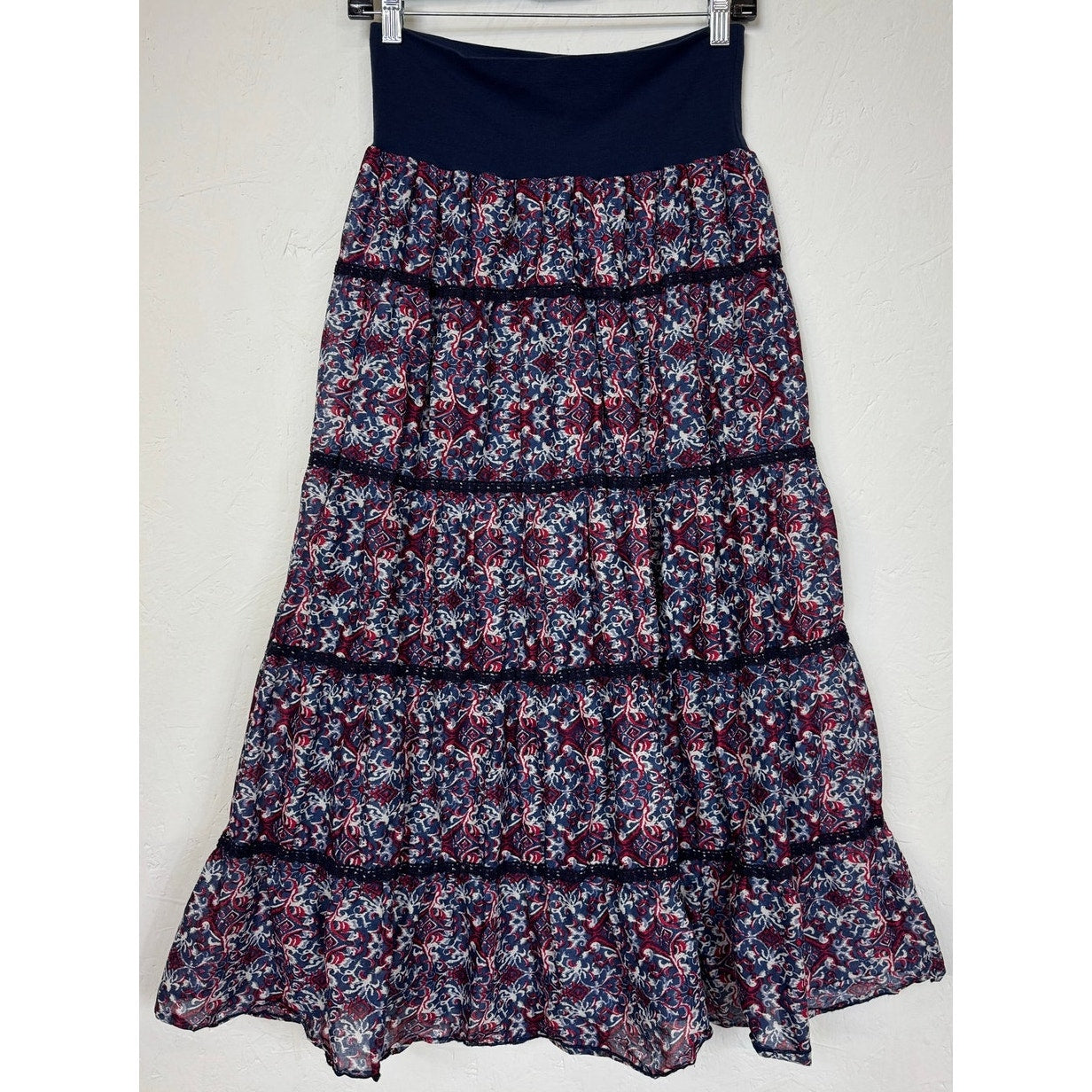 Reba Blue Maxi Skirt Women's Size Small