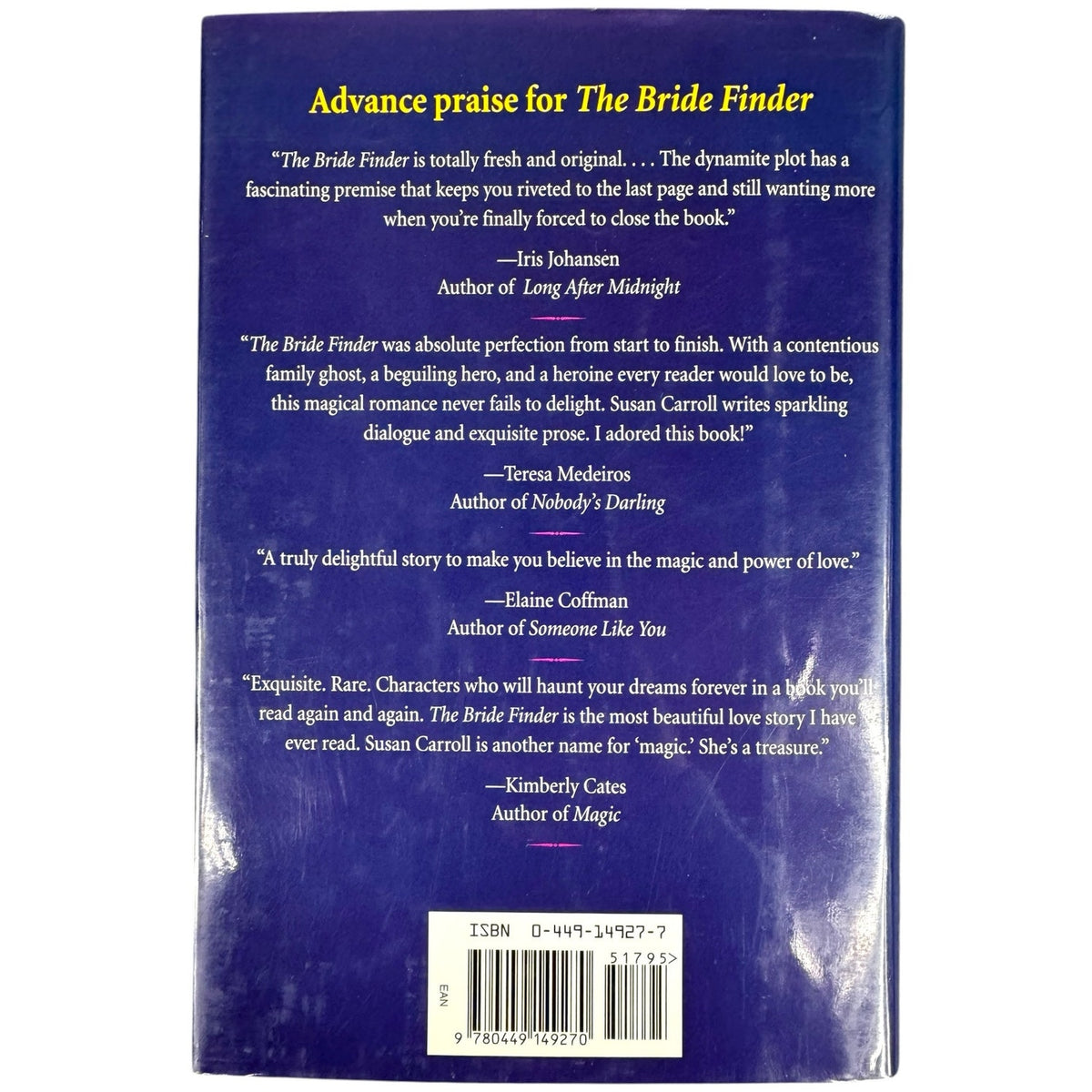 The Bride Finder by Susan Carroll (Hardcover) - Image 2