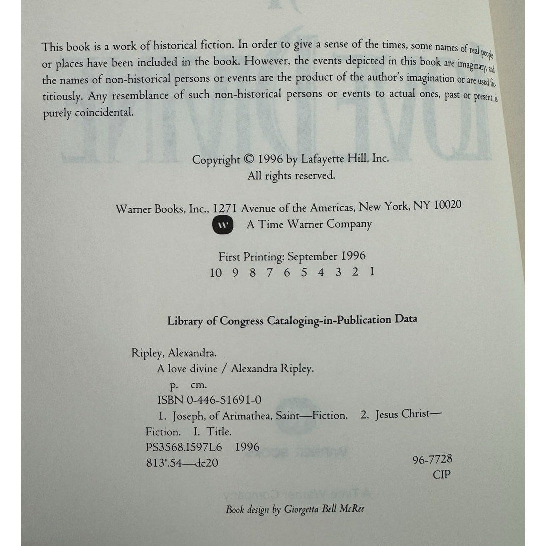 A Love Divine by Alexandra Ripley (Hardcover) - Image 5