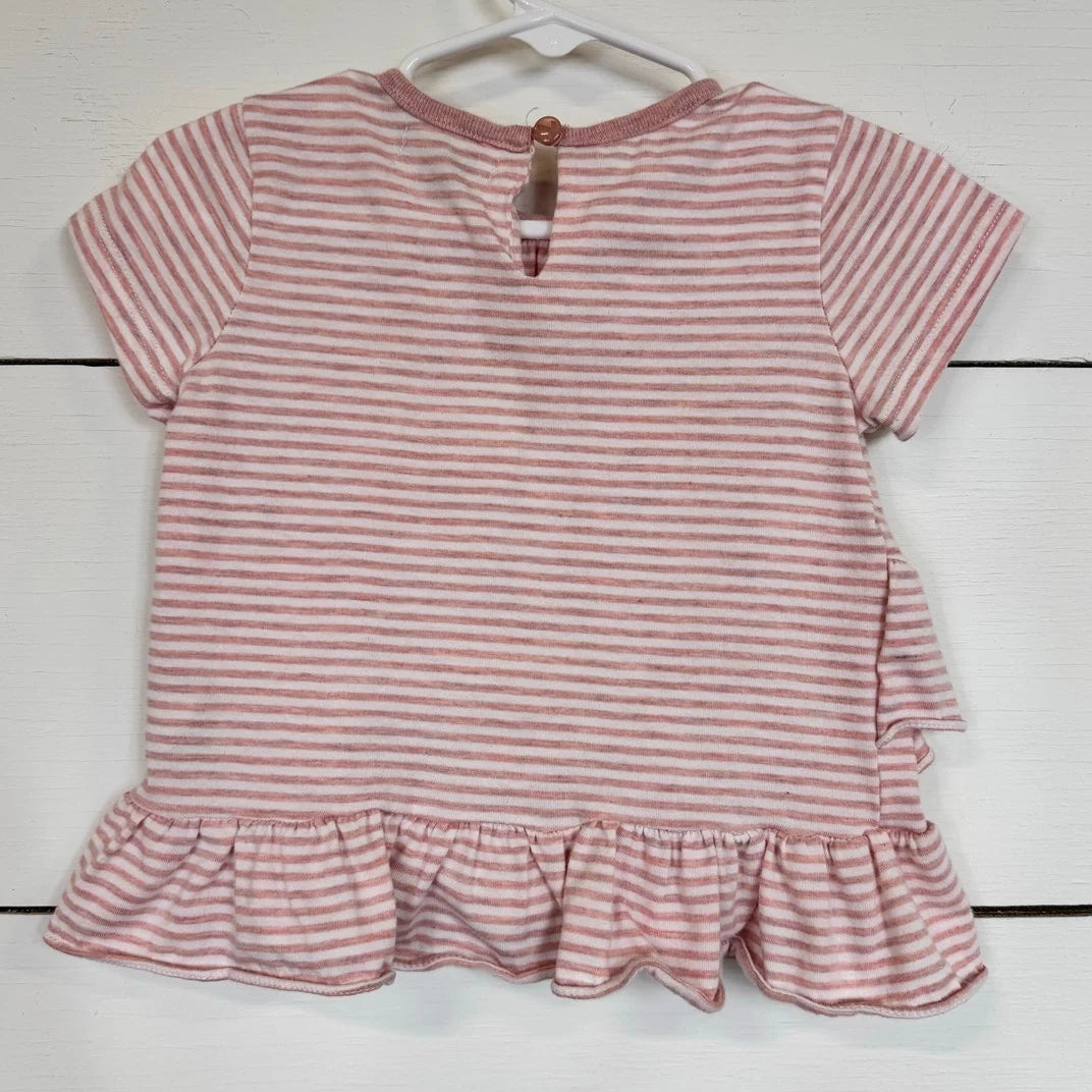 7 For All Mankind Short Sleeve Top Girl's Size 2t - Image 2