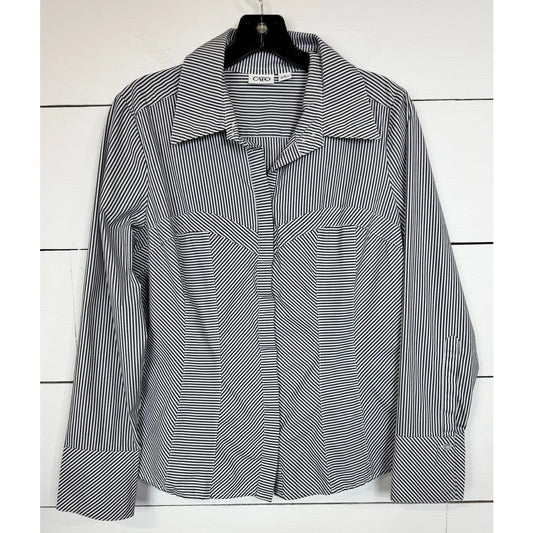 Cato Long Sleeve Button Up Shirt Women's Size Medium - Image 1