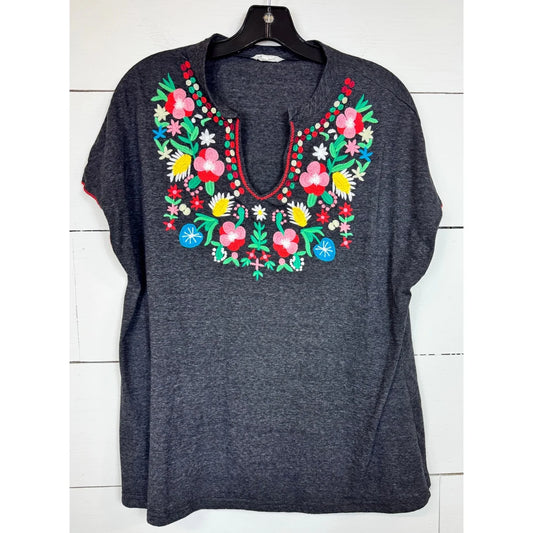 Amaryllis Short Sleeve Blouse Women's Size Medium - Image 1