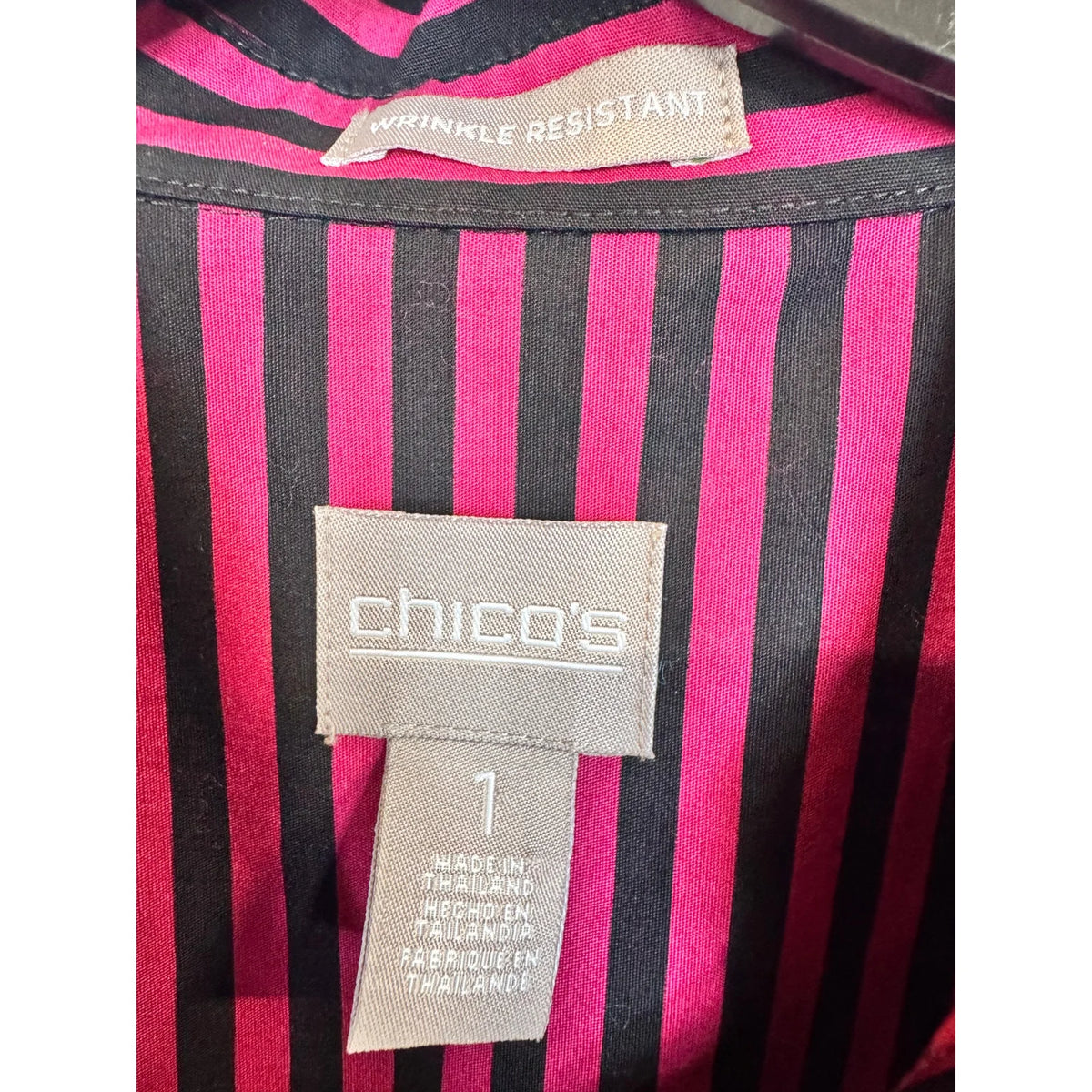 Chico's Button Up Shirt Women's Size 1 = Small - Image 3