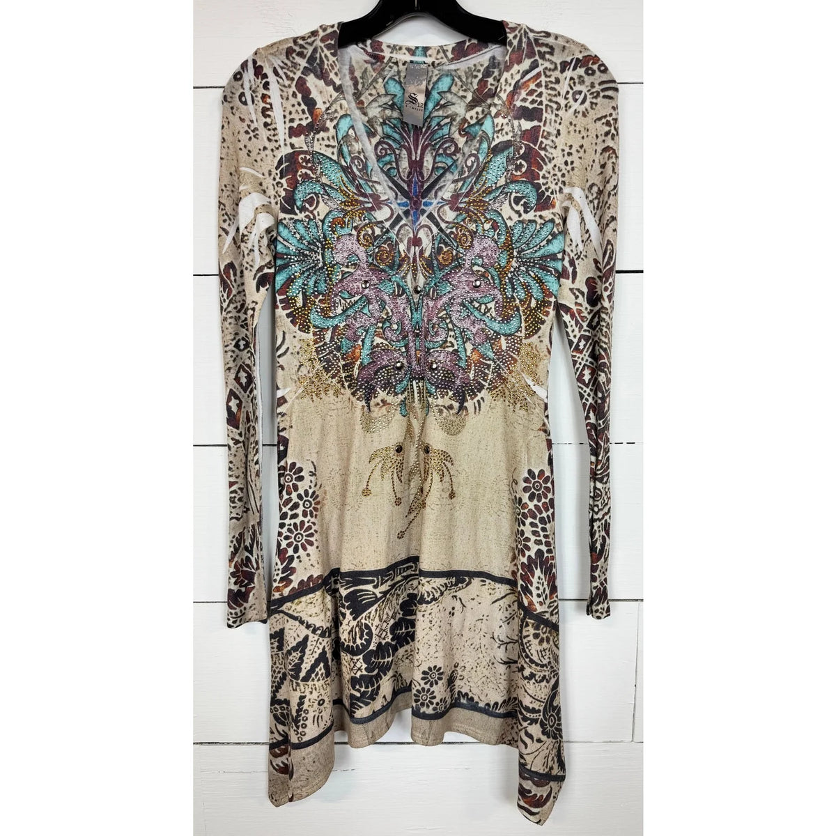S-Twelve Long Sleeve Dress Women's Size Small - Image 1