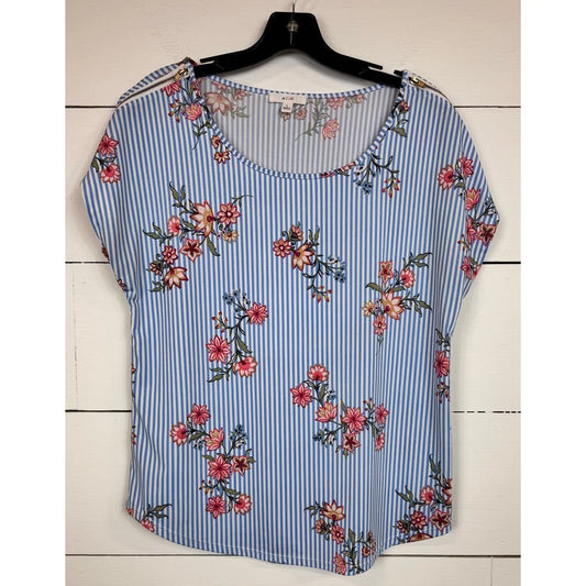 Mine Short Sleeve Blouse Women's Size Large - Image 1