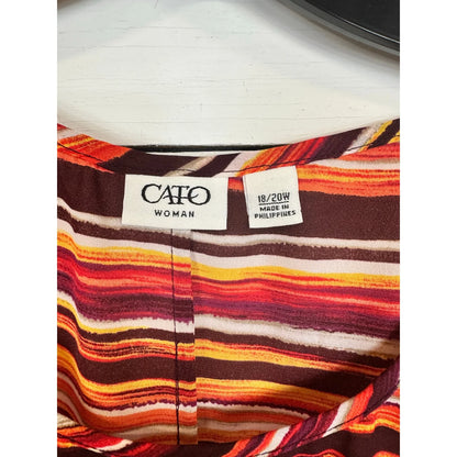 Cato Short Sleeve Blouse Women's Size 18/20W - Image 3