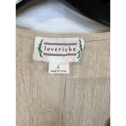 Loveriche Long Sleeve Blouse Women's Size Large - Image 3