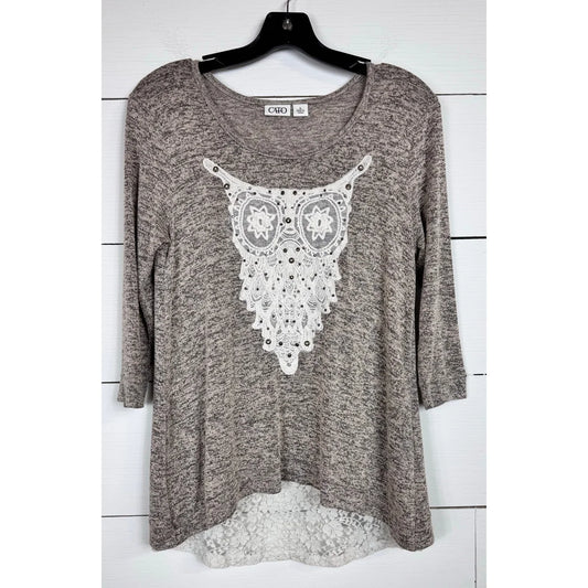 Cato 3/4 Sleeve Blouse Women's Size Small - Image 1