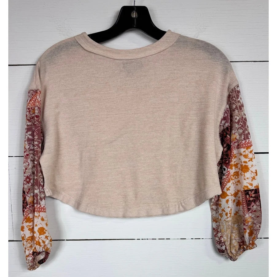 Wonderly 3/4 Sleeve Cropped Blouse Women's Size Small - Image 2