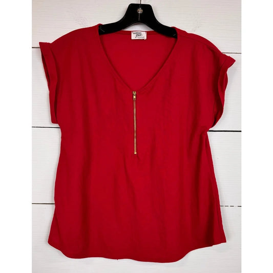 Gameday Gal Short Sleeve Blouse Women's Size Small - Image 1