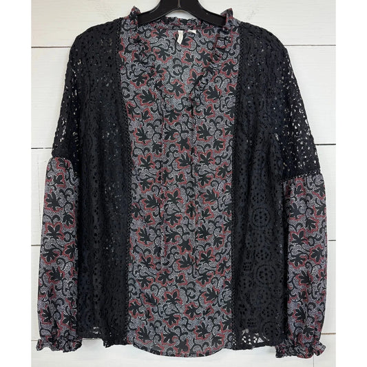 Cato Black Long Sleeve Blouse Women's Size Large - Image 1