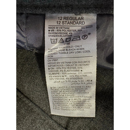 Old Navy Gray Cropped Pants Women's Size 12 - Image 4