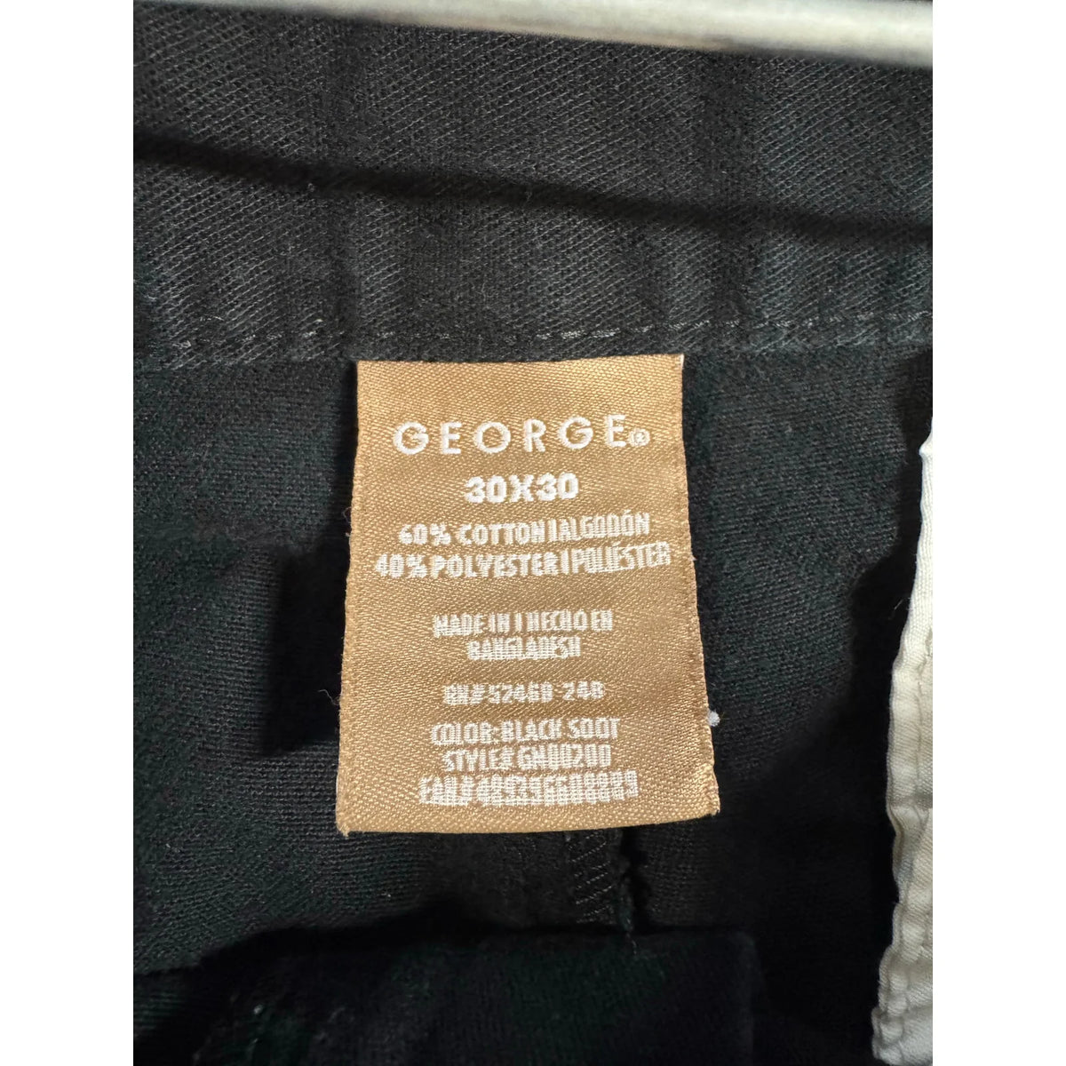 George Black Dress Pants Men's Size 30x30 - Image 3