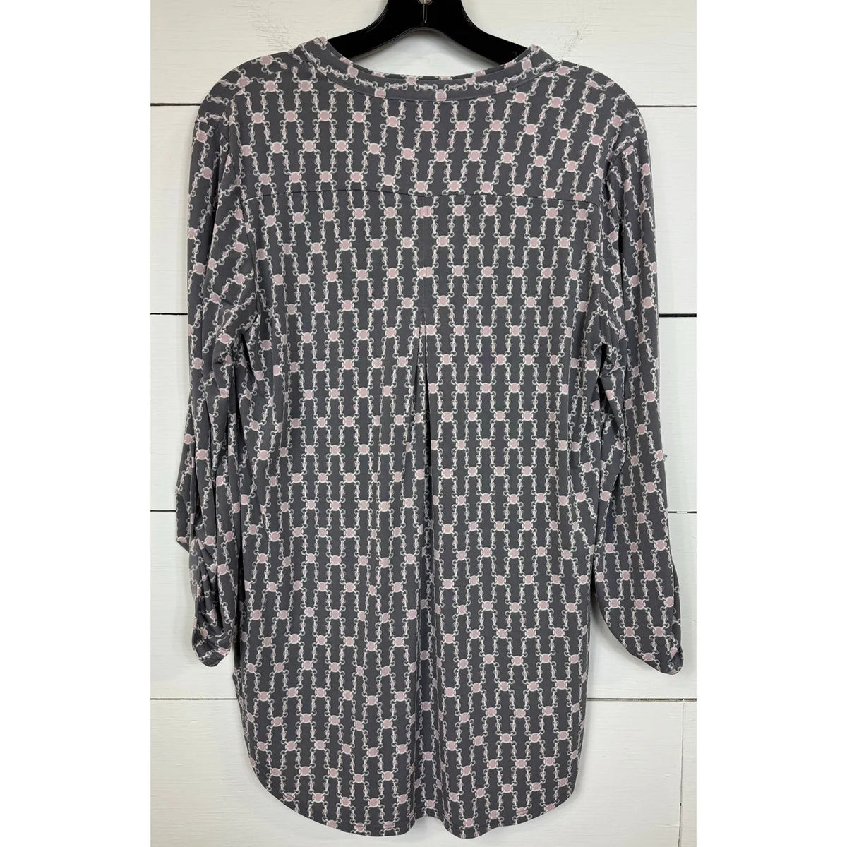 Cato Gray 3/4 Sleeve Blouse Women's Size Medium - Image 2