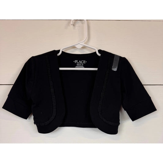 The Children's Place Black Mini Cardigan Girl's Size XS (4) - Image 1