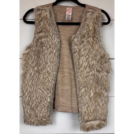 Wonder Nation Faux Fur Vest Girl's Size XL (14/16) - Image 1
