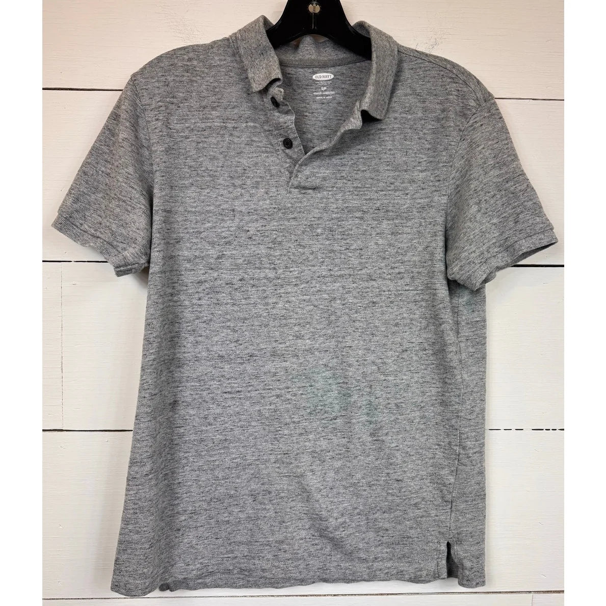 Old Navy Gray Polo Shirt Men's Size Small - Image 1