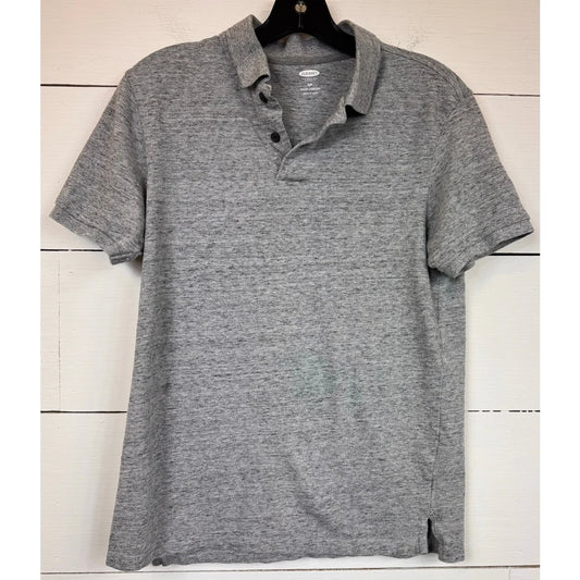 Old Navy Gray Polo Shirt Men's Size Small - Image 1