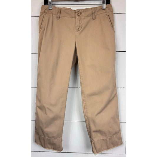 Gap Beige Cropped Pants Women's Size 6 - Image 1
