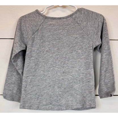 Okie Dokie Gray Long Sleeve T-Shirt Girl's Size 3T - Image 2