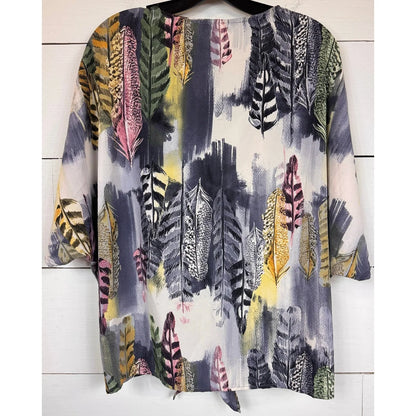 Cherish Short Sleeve Blouse Women's Size Medium - Image 2