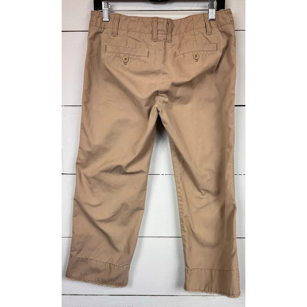 Gap Beige Cropped Pants Women's Size 6 - Image 2