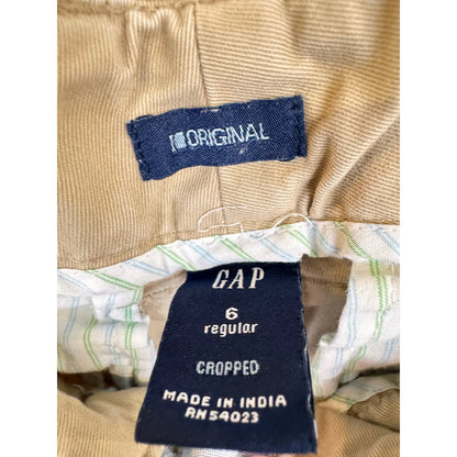 Gap Beige Cropped Pants Women's Size 6 - Image 3