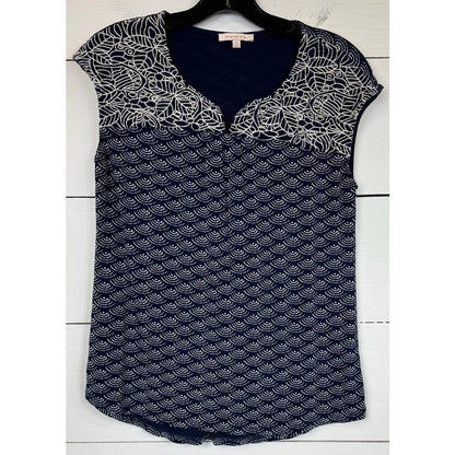 Skies Are Blue Sleeveless Blue Blouse Women's Size Medium - Image 1