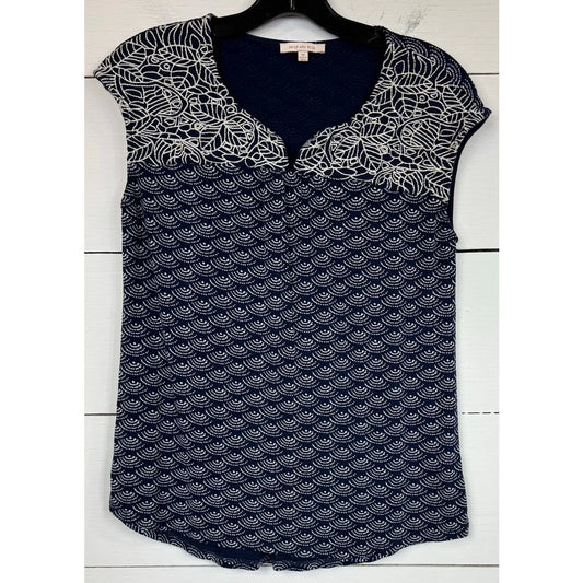 Skies Are Blue Sleeveless Blue Blouse Women's Size Medium - Image 1