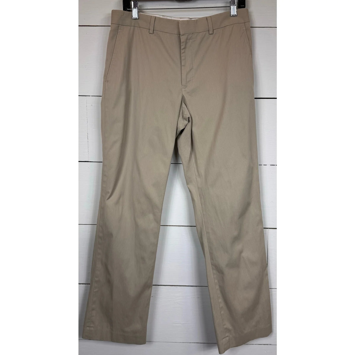 Express Beige Striped Dress Pants Men's Size 32x32 - Image 1