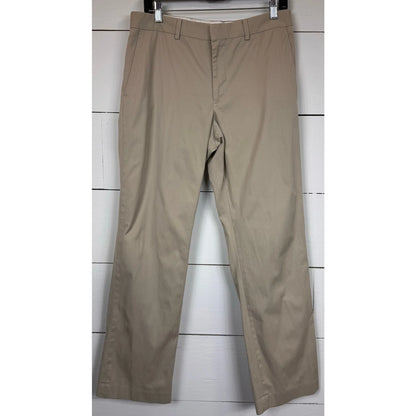 Express Beige Striped Dress Pants Men's Size 32x32 - Image 1