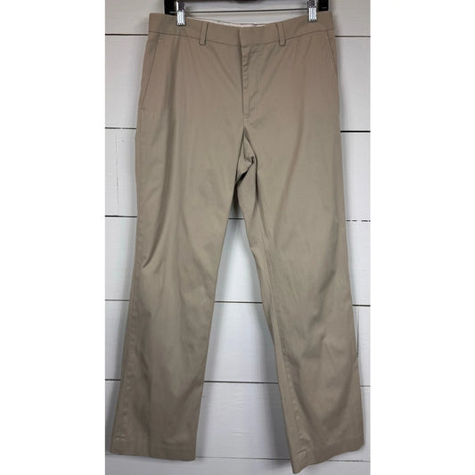 Express Beige Striped Dress Pants Men's Size 32x32 - Image 1