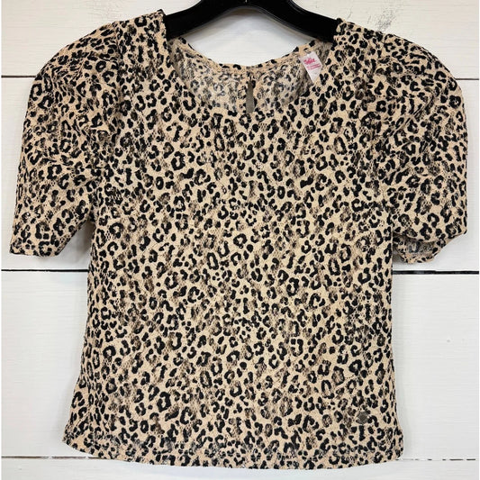 Justice Animal Print Blouse Girl's Size 8 - Image 1