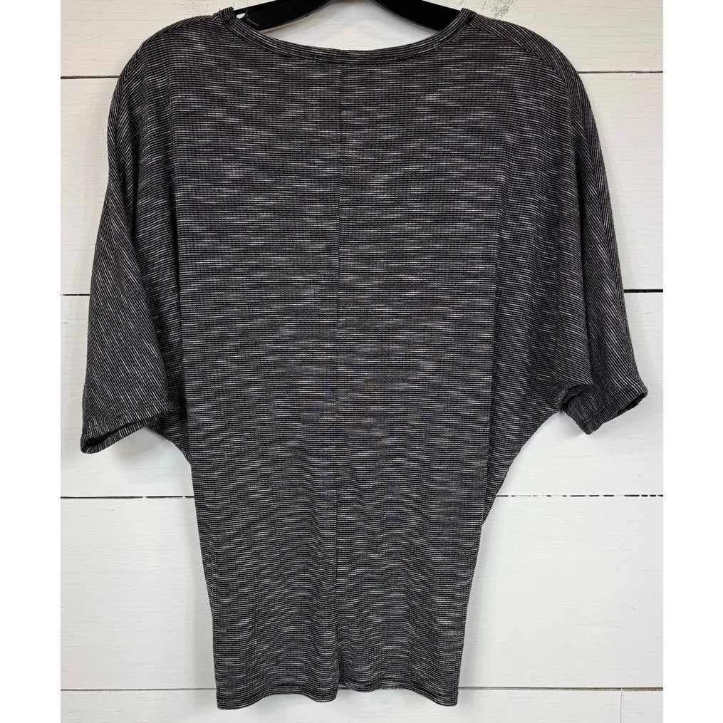 Chance or Fate Gray Short Sleeve Blouse Women's Size XS - Image 2