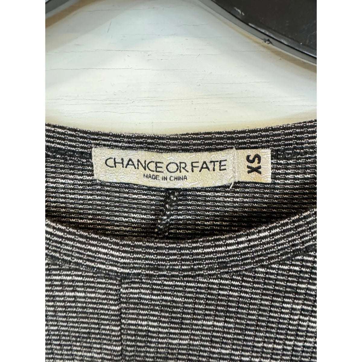 Chance or Fate Gray Short Sleeve Blouse Women's Size XS - Image 3