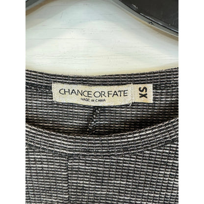 Chance or Fate Gray Short Sleeve Blouse Women's Size XS - Image 3