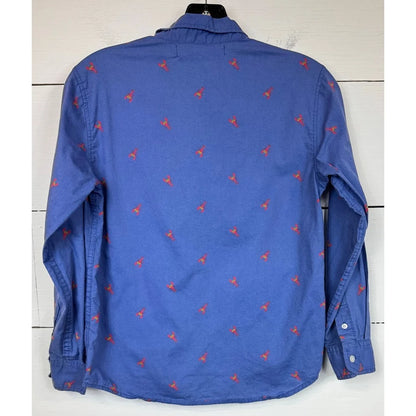Old Navy Blue Button Up Shirt Boy's Size Large (10/12) - Image 2