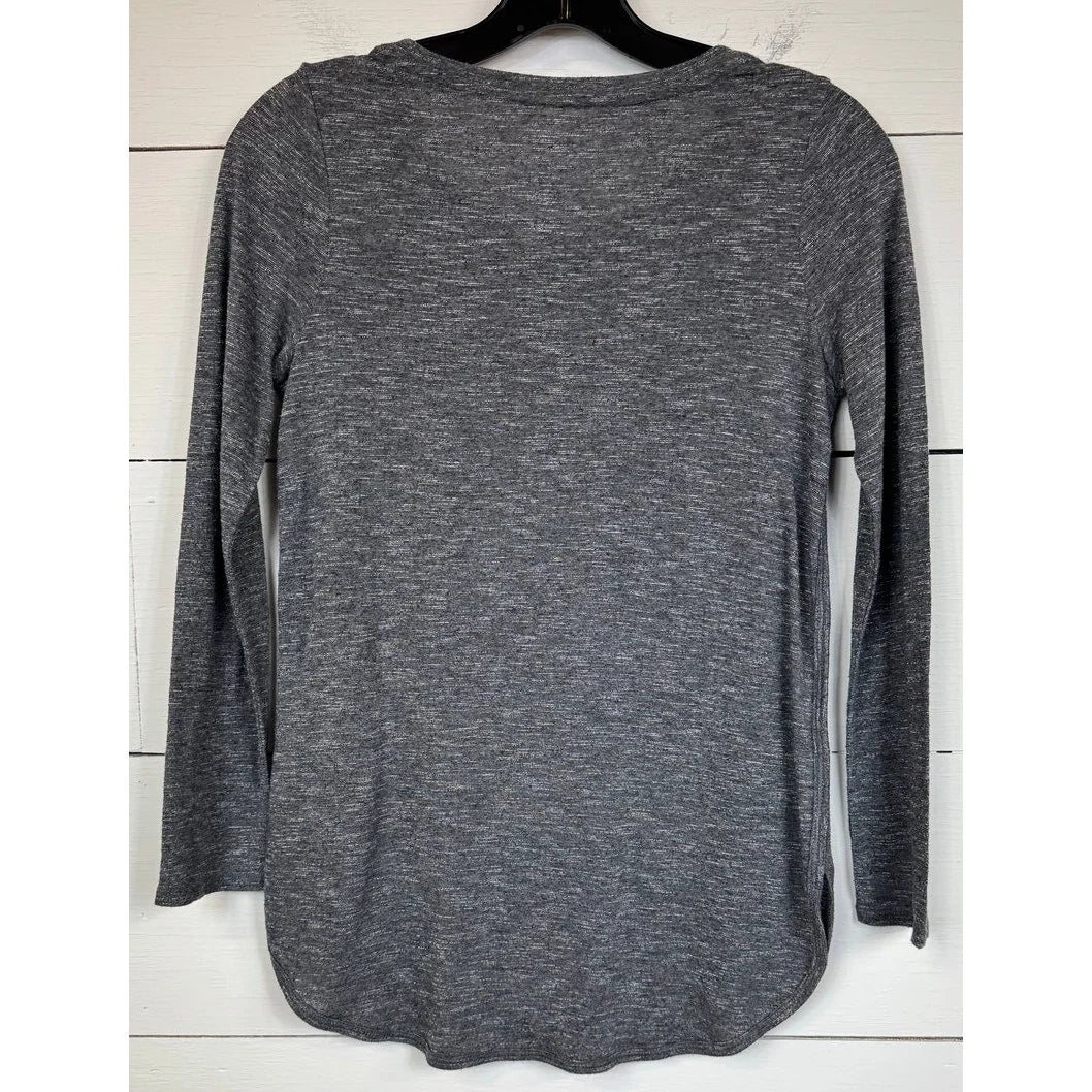 Mudd Gray Long Sleeve T-Shirt Girl's Size 14 - Image 2